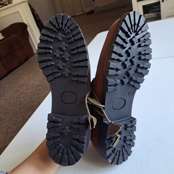 Schapuro Women's Loafer Leather Brown Shoes - Picture 5 of 5